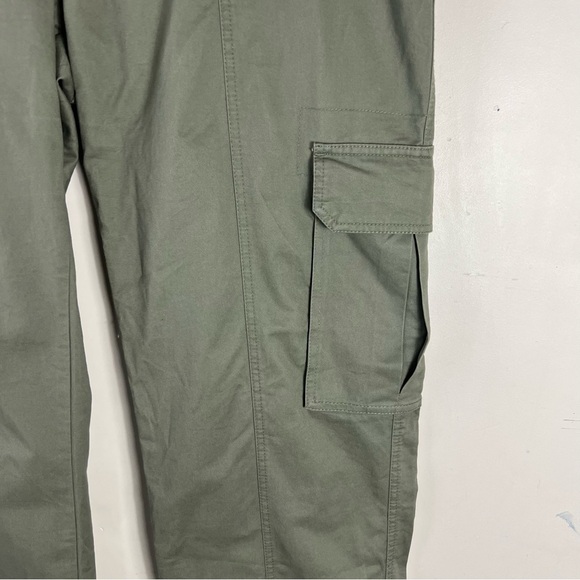 Abercrombie & Fitch Relaxed Cargo Fit Pant Size 16 Women’s Utility Cotton Green - Picture 8 of 14